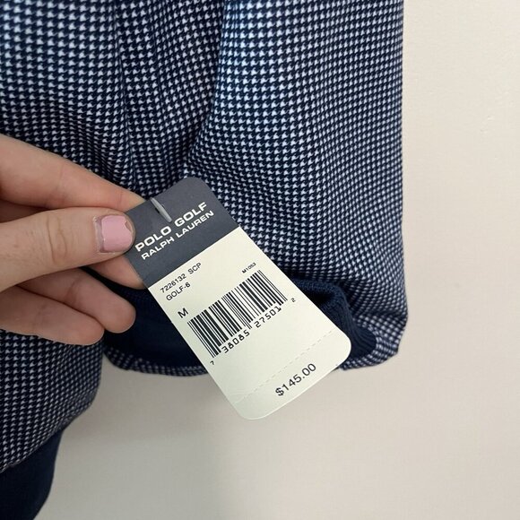 Polo Golf Ralph Lauren NWT Navy Blue Pullover Sweater Size Medium - Picture 2 of 7